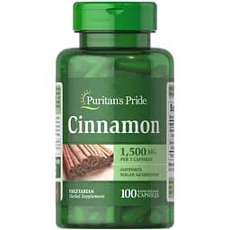 Натуральна добавка Puritan's Pride Cinnamon 500 mg 100 капсул
