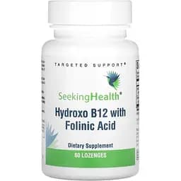 Вітамін B12 та фолієва кислота Seeking Health Hydroxo B12 With Folinic Acid 60 жувальних таблеток