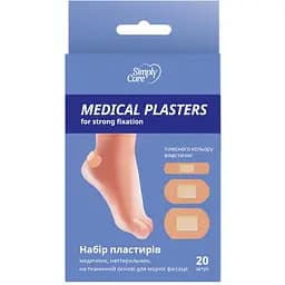Набір пластирів Simply Care на тканинній основі 20 шт.