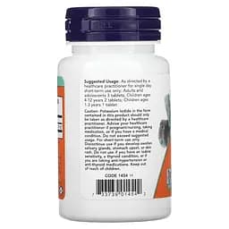 Вітаміни та мінерали NOW Potassium Iodide, 60 таблеток - мініатюра 3