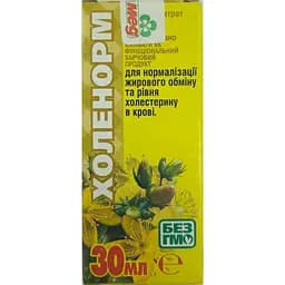 Фітоконцентрат Екомед Холенорм для нормалізації жирового обміну та рівня холестерину в крові 30 мл