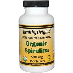 Спіруліна Healthy Origins органік 500 мг 360 таблеток