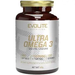 Жирні кислоти Evolite Nutrition Ultra Omega 3 500/250 100 капсул