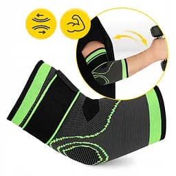 Фіксатор (бандаж) для ліктьового суглоба 4FIZJO Flex 1 шт Size L (P-5905973407373) - мініатюра 8