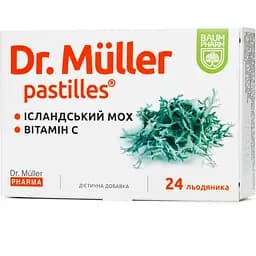 Льодяники Baum Pharm Доктор Мюллер з екстрактом ісландського моху 24 шт.