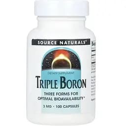 Бор потрійний Source Naturals 3 мг 100 капсул