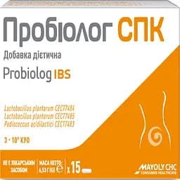 Дієтична добавка Пробіолог СПК для регулювання мікрофлори кишечника 15 капсул