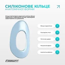 Бандаж (фіксатор) колінного суглоба з ребрами жорсткості та силіконовою вставкою. Розмір XL - мініатюра 5