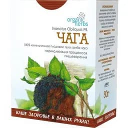 Фиточай Ключі Здоров'я Чага (березовый гриб) 50 г 