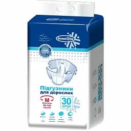 Підгузки для дорослих Білосніжка №30 розмір M (80-120 см) 30 шт.