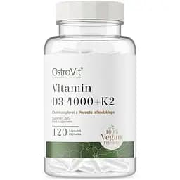 Витамины и минералы OstroVit Vege Vitamin D3 4000 +K2 120 вегакапсул