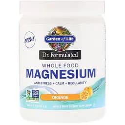 Магній Garden of Life Whole Food Magnesium Powder Dr. Formulated напій зі смаком апельсина 197.4 г (GOL12278)