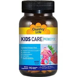 Пробиотик Country Life Kids Care 90 жевательных пастилок