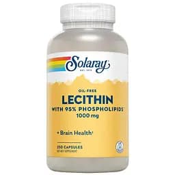 Лецитин із сої Lecithin Solaray 1000 мг 250 капсул
