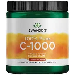 Вітаміни Swanson 100% Pure Vitamin C-1000 Powder 454 г