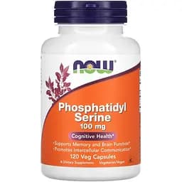 Фосфатидилсерин Now Foods Phosphatidyl Serine 100 мг 120 вегетаріанських капсул