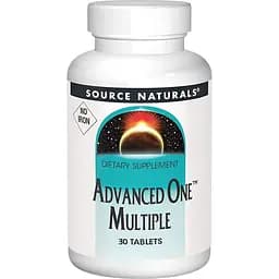 Мультивитамины и минералы Source Naturals Advanced One Multiple No Iron 30 таблеток