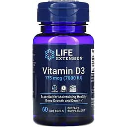 Витамины и минералы Life Extension Vitamin D3 7000 IU 60 капсул