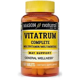 Повний комплекс мультивітамінів і мінералів Mason Natural 150 таблеток
