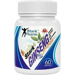 Адаптоген на основе женьшеня Stark Pharm Ginseng Strong Extract 60 капсул (100-70-0616353-20)