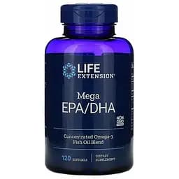 Рыбий жир Life Extension Mega EPA/DHA 120 капсул
