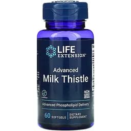 Силимарин Расторопша Life Extension European Milk Thistle 60 желатиновых капсул