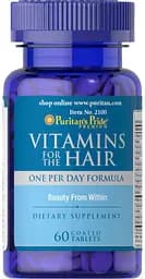 Вітаміни та мінерали Puritan's Pride Vitamins for the Hair, 60 таблеток