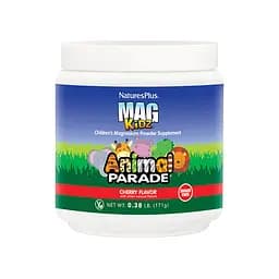 Вітаміни та мінерали Natures Plus Animal Parade Mag Kidz Sugar Free, 171 грам - Вишня