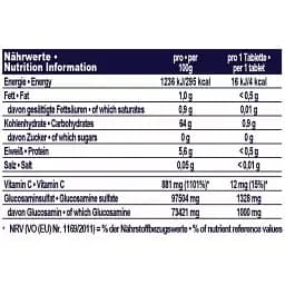 Глюкозамін IronMaxx Glucosamine + Vitamin C 90 таблеток - мініатюра 3