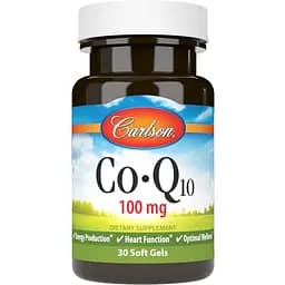Натуральна добавка Carlson Labs CoQ10, 100 mg 30 капсул