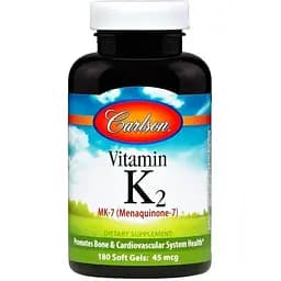 Витамин К-2 Carlson Labs Vitamin K2 MK-7 45 мкг 180 капсул