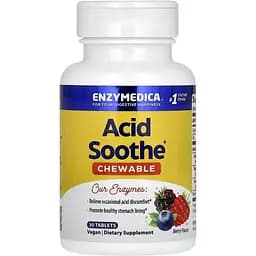 Травні ферменти від печії Enzymedica Acid Soothe зі смаком ягід 30 жувальних таблеток - мініатюра 3