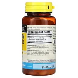 Глюконат магнію Mason Natural Magnesium Gluconate 550 mg, 100 таблеток для підтримки нервової системи - мініатюра 2