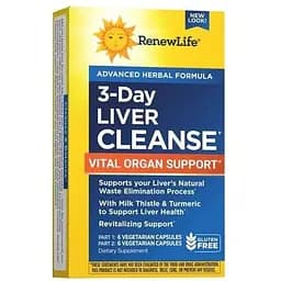 Очищення печінки Renew Life 3-денна програма 12 вегетаріанських капсул