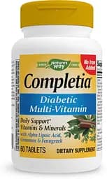 Витамины и минералы Nature's Way Completia Diabetic, 60 таблеток