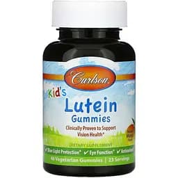 Лютеин детский Carlson Kid's Lutein Gummies вкус манго 46 вегетарианских жевательных конфет