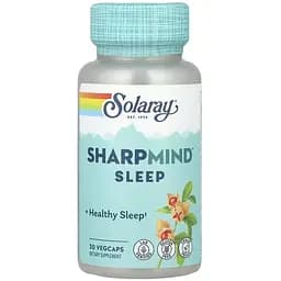 Ноотропи для сну Solaray SharpMind Nootropics Sleep 30 веганських капсул - мініатюра 1