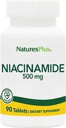 Вітаміни та мінерали Natures Plus Niacinamide 500 mg, 90 таблеток