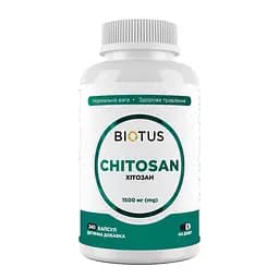 Хітозан, Chitosan, Biotus, 1500 мг, 240 капсул (BIO-532276)