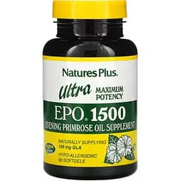 Олія вечірньої примули NaturesPlus Ultra EPO 1500, 60 капсул