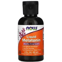 Натуральная добавка Now Liquid Melatonin 60 мл