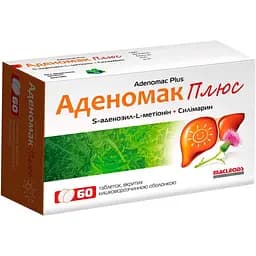Аденомак Плюс Adenomac Plus харчова добавка 60 шт.