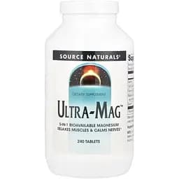Комплекс магнию Source Naturals Ultra-Mag, 240 таблеток з п'яти форм