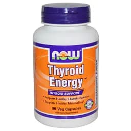 Поддержка Щитовидной Железы Now Foods Thyroid Energy 90 вегетарианских капсул