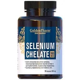 Вітаміни та мінерали Golden Pharm Selenium Chelate 90 вегакапсул