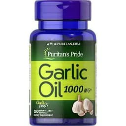 Натуральна добавка Puritan's Pride Garlic Oil 1000 mg 100 капсул