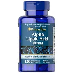Натуральная добавка Puritan's Pride Alpha Lipoic Acid 100 mg, 120 капсул