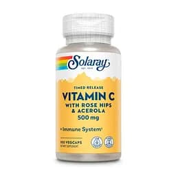 Вітаміни та мінерали Solaray Vitamin C 500 mg Timed Release, 100 вегакапсул