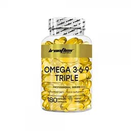 Жирні кислоти IronFlex Omega 3-6-9 Triple, 180 капсул - Затерся термін 06.28