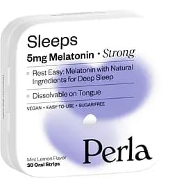 Цукерки з мелатоніном Perla Helsa Sleeps Strong зі смаком м'яти 5 мг 30 шт.